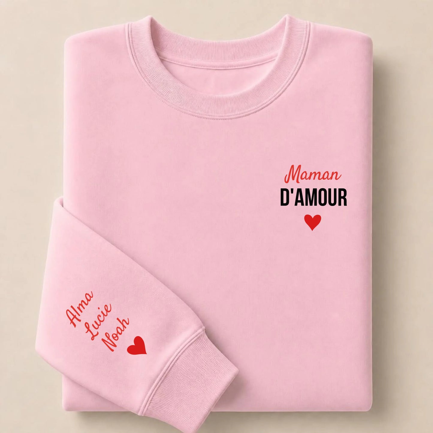 Sweat personnalisé maman - Maman d’amour – vue 9
