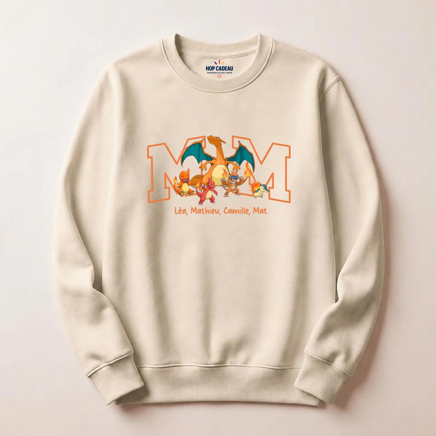 Sweat personnalisé maman - Initiale et prénoms des enfants – vue 12
