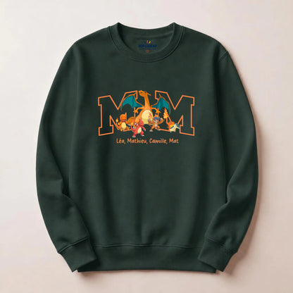 Sweat personnalisé maman - Initiale et prénoms des enfants – vue 13