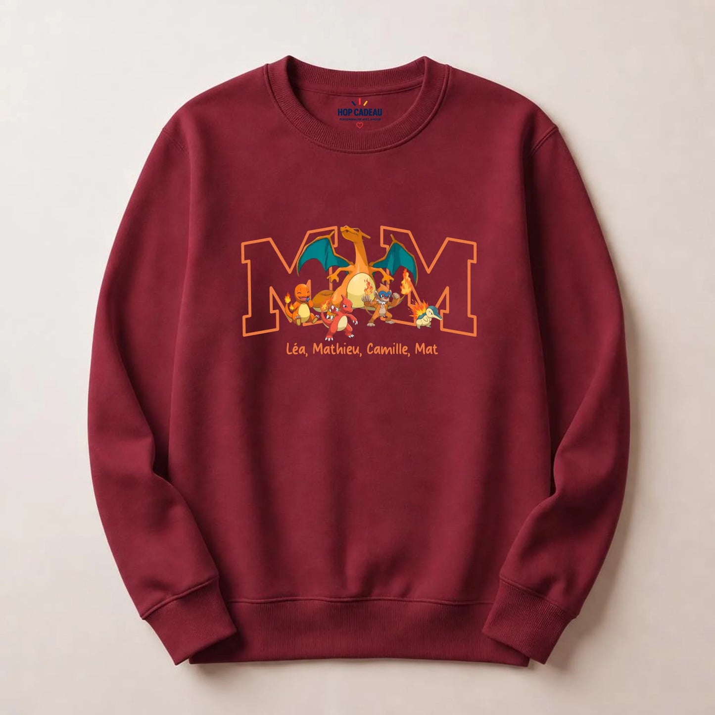 Sweat personnalisé maman - Initiale et prénoms des enfants – vue 15