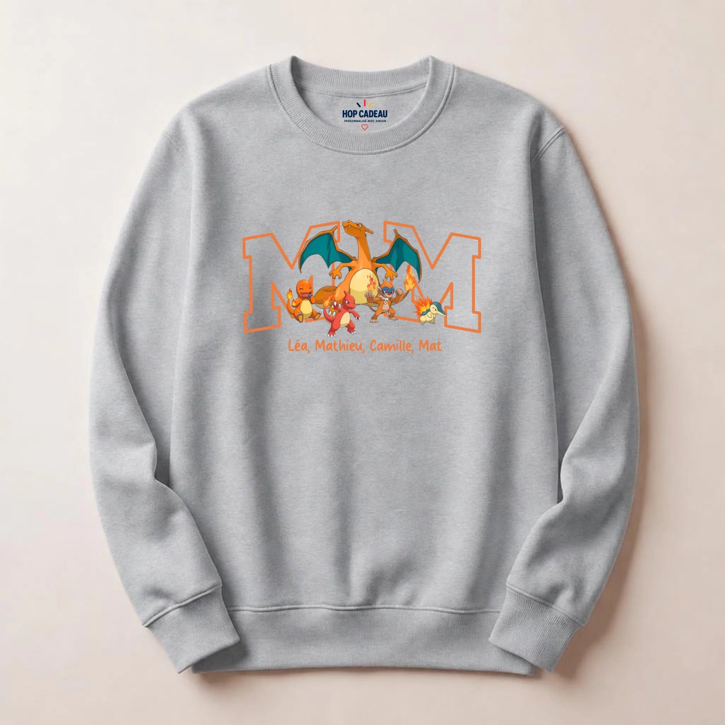 Sweat personnalisé maman - Initiale et prénoms des enfants – vue 16
