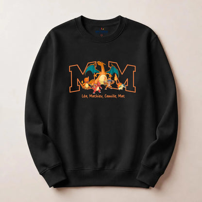 Sweat personnalisé maman - Initiale et prénoms des enfants – vue 17