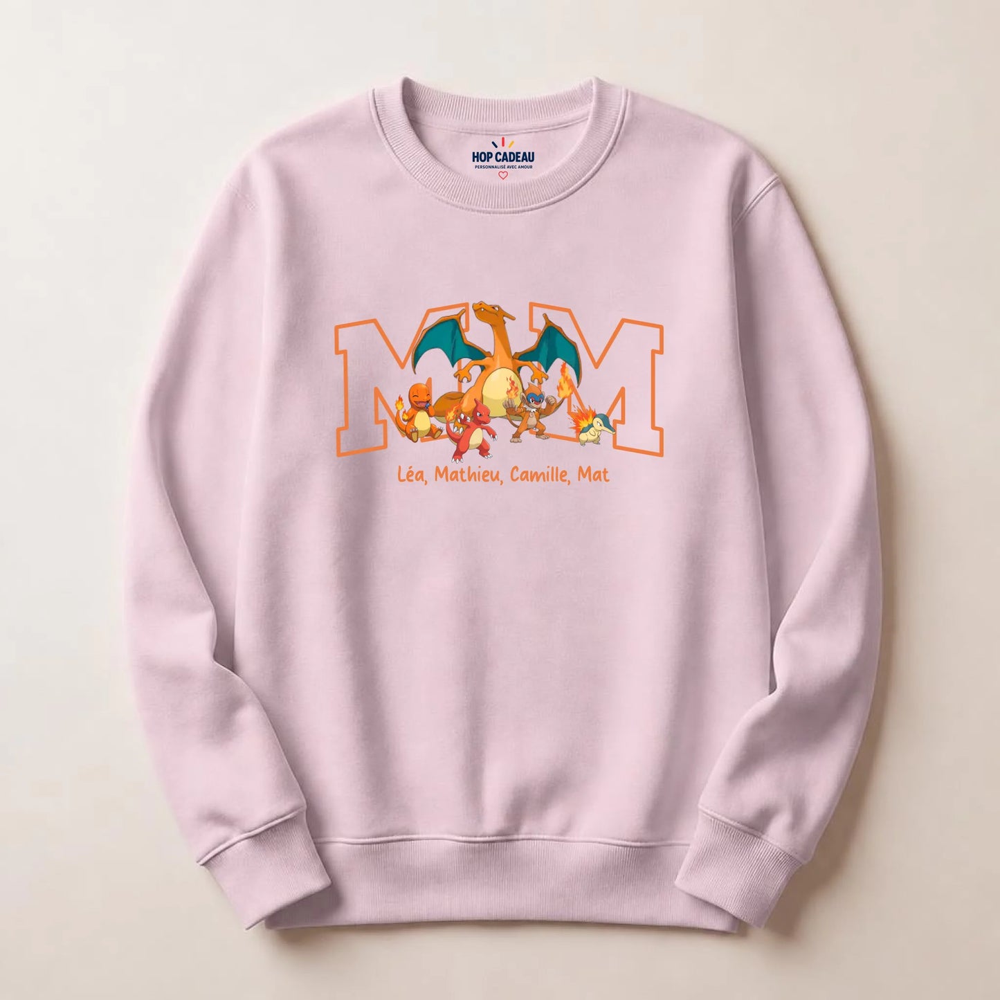 Sweat personnalisé maman - Initiale et prénoms des enfants – vue 18
