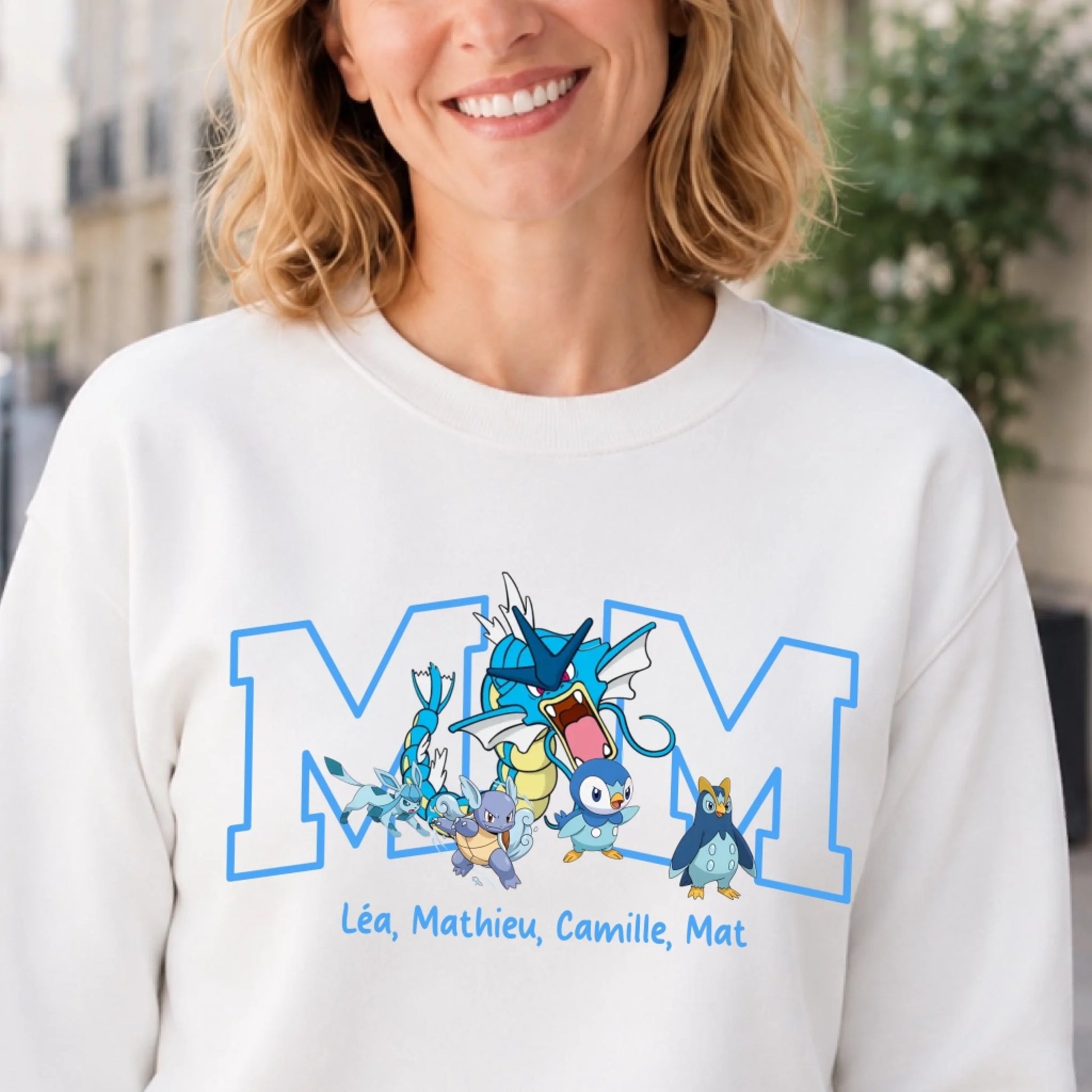 Sweat personnalisé maman - Initiale et prénoms des enfants – vue 19