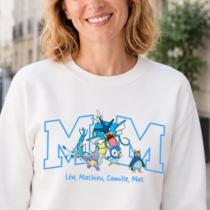 Sweat personnalisé maman - Initiale et prénoms des enfants – vue 19