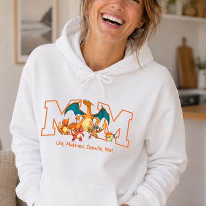 Sweat personnalisé maman - Initiale et prénoms des enfants – vue 20