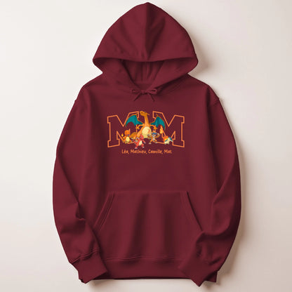 Sweat personnalisé maman - Initiale et prénoms des enfants – vue 29