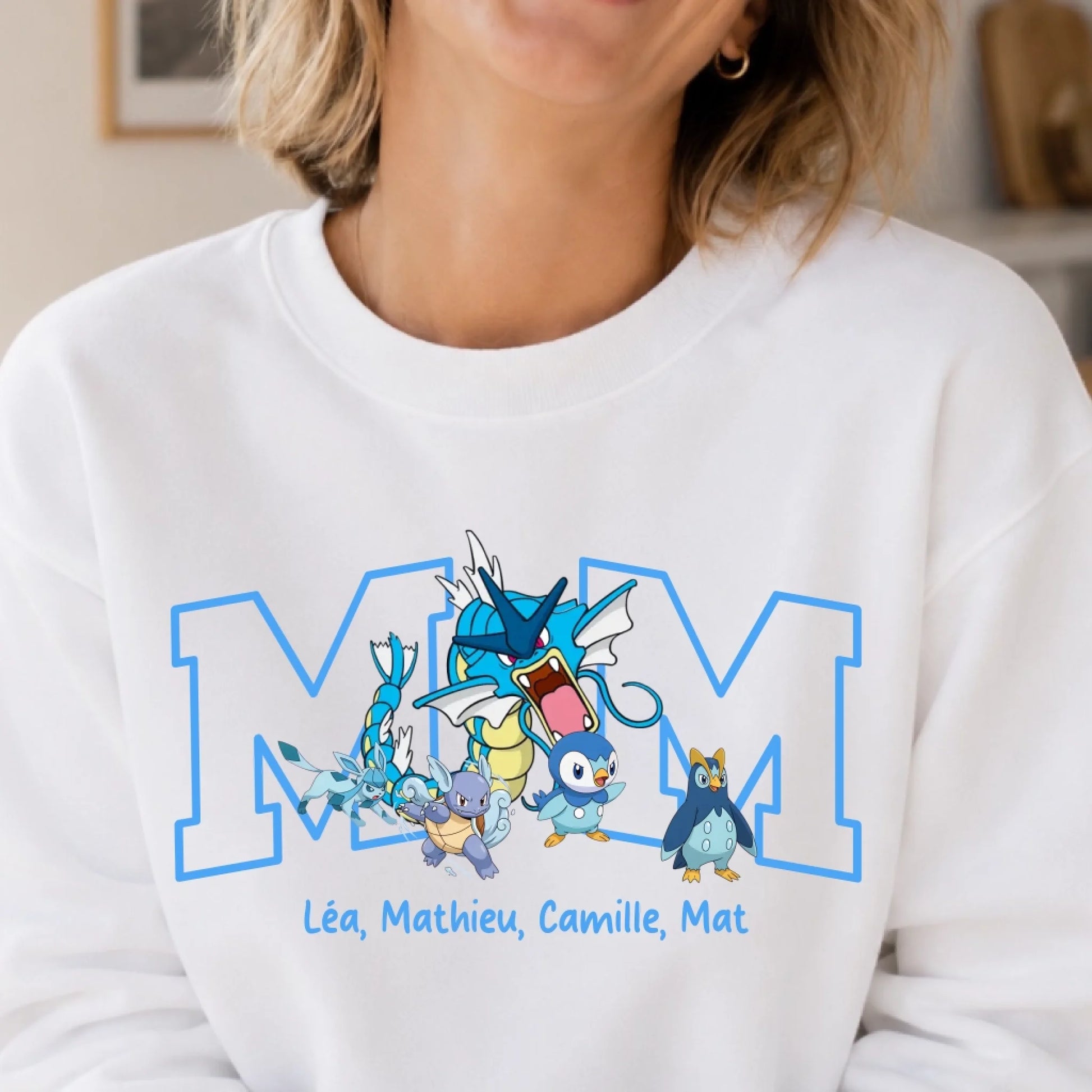Sweat personnalisé maman - Initiale et prénoms des enfants – vue 4