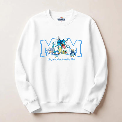 Sweat personnalisé maman - Initiale et prénoms des enfants – vue 8