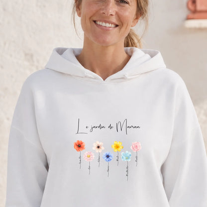 Pull Maman personnalisé – Le jardin de Maman – vue 14