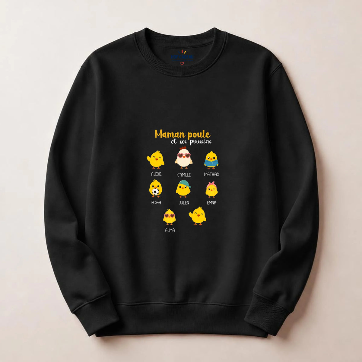 Pull Maman personnalisé – Maman Poule – vue 11