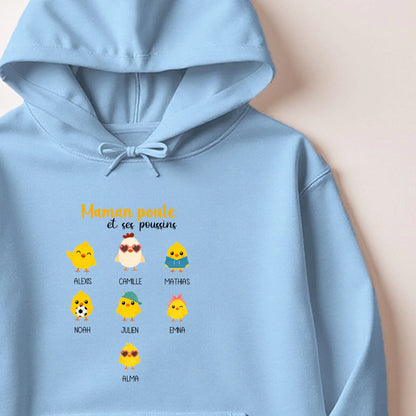Pull Maman personnalisé – Maman Poule – vue 15