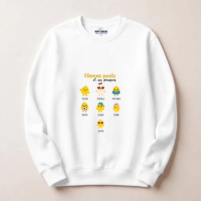 Pull Maman personnalisé – Maman Poule – vue 3