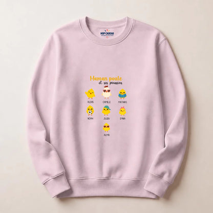 Pull Maman personnalisé – Maman Poule – vue 4