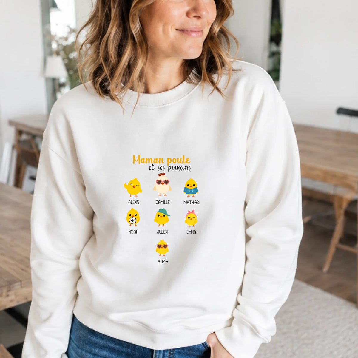 Pull Maman personnalisé – Maman Poule