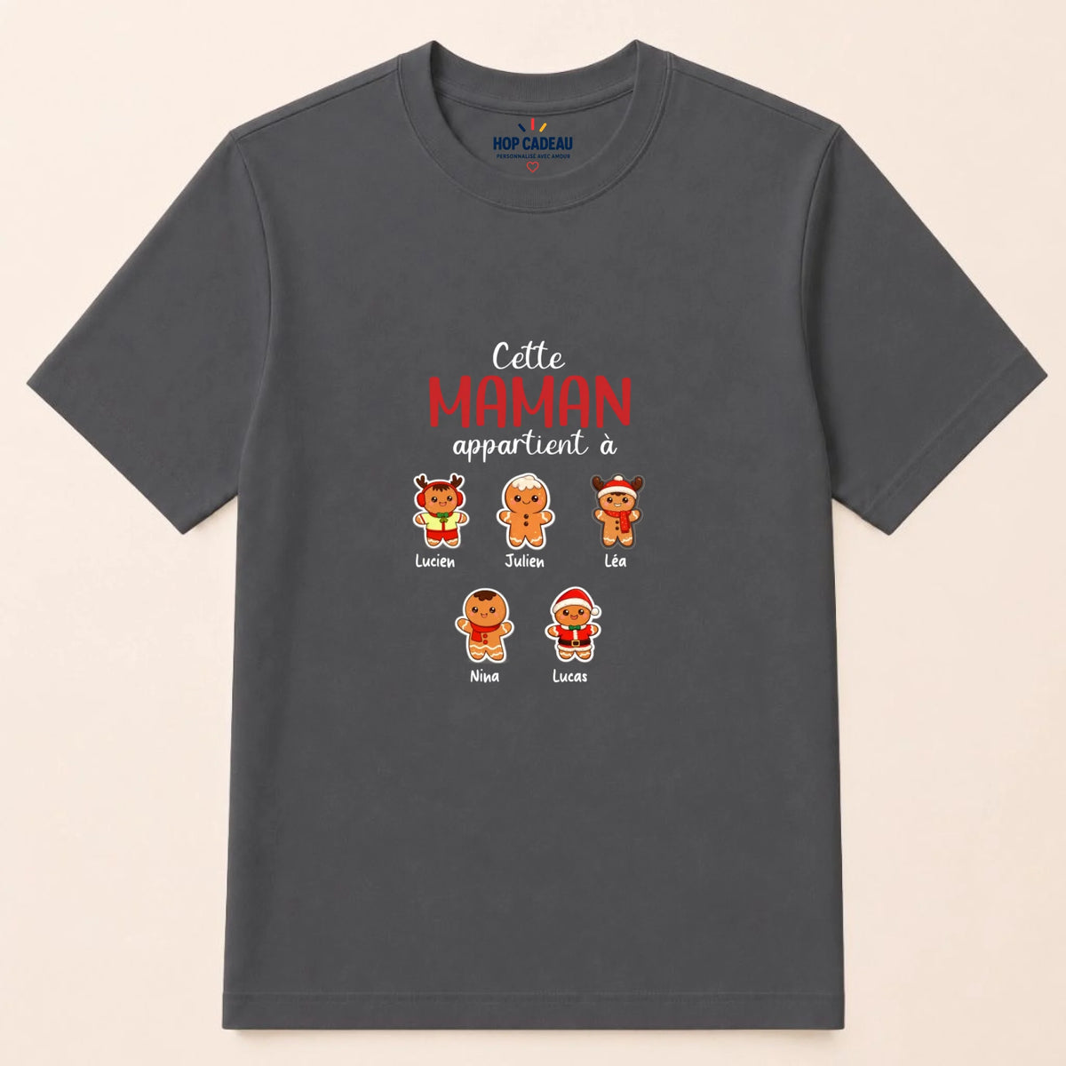 Pull de Noël Maman personnalisé – Pain d’épice – vue 29