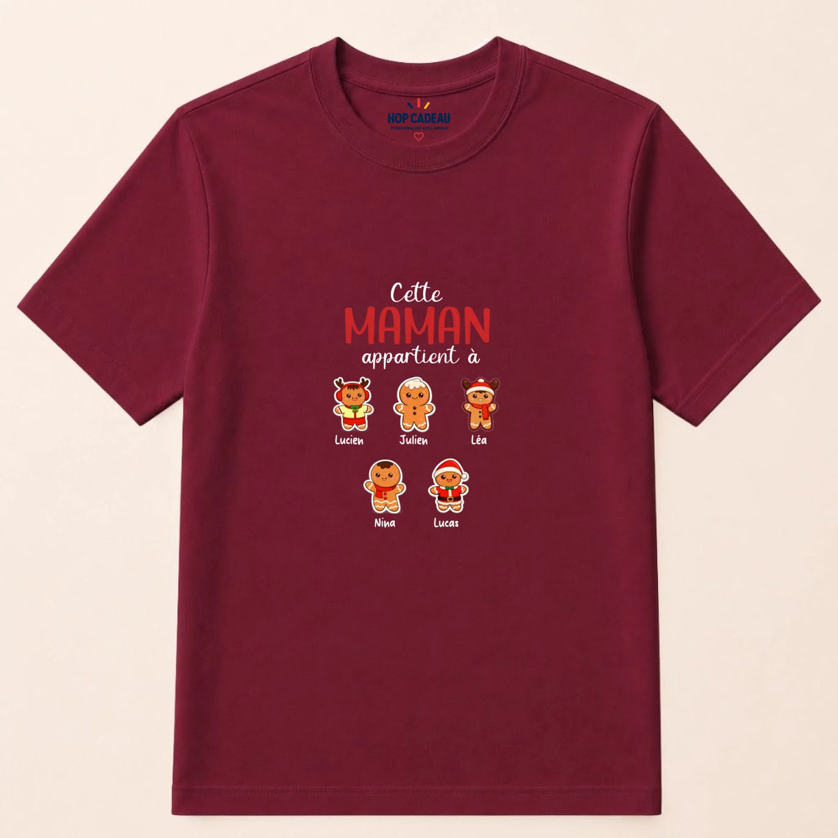 Pull de Noël Maman personnalisé – Pain d’épice – vue 31