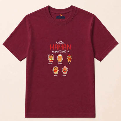 Pull de Noël Maman personnalisé – Pain d’épice – vue 31
