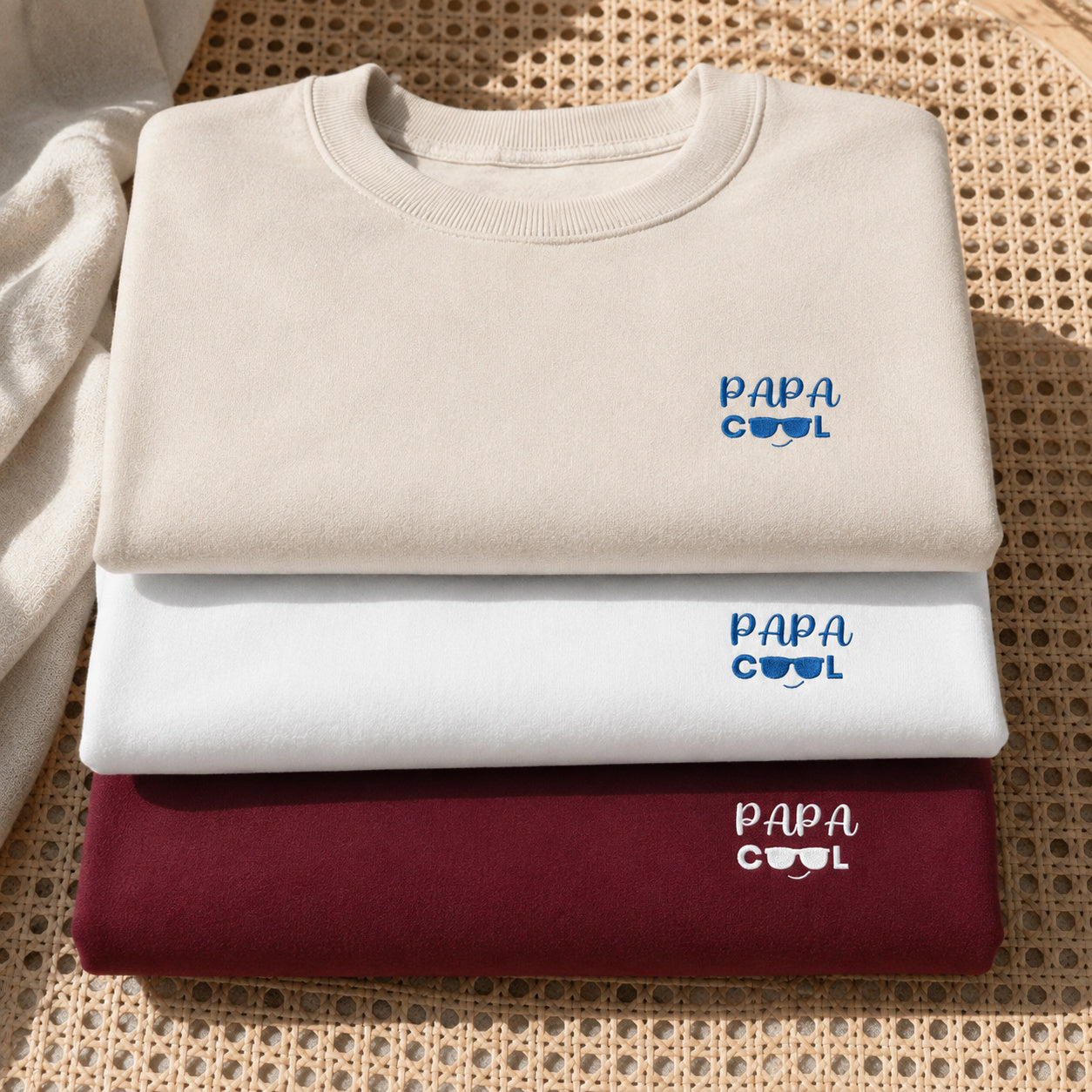 Sweat personnalisé papa brodé - Papa cool – vue 2