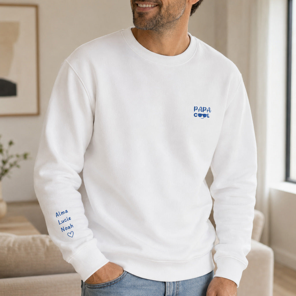 Sweat personnalisé papa brodé - Papa cool – vue 3