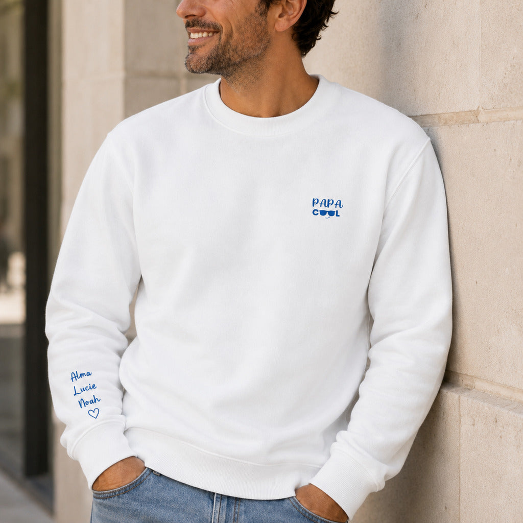Sweat personnalisé papa brodé - Papa cool