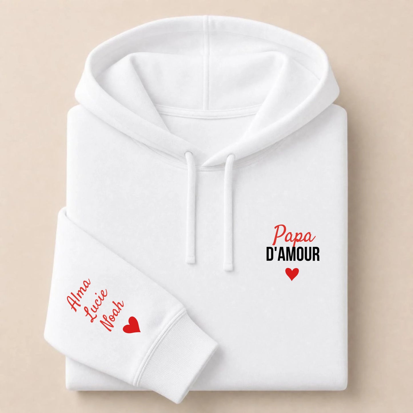 Sweat personnalisé papa brodé - Papa d'amour – vue 17