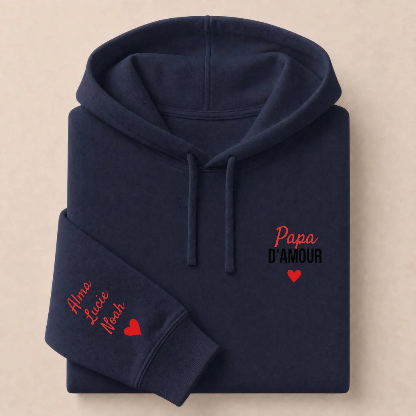 Sweat personnalisé papa brodé - Papa d'amour – vue 26