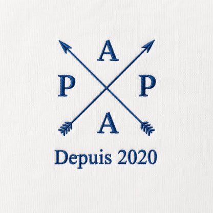 Broderie poitrine du pull PAPA depuis personnalisé