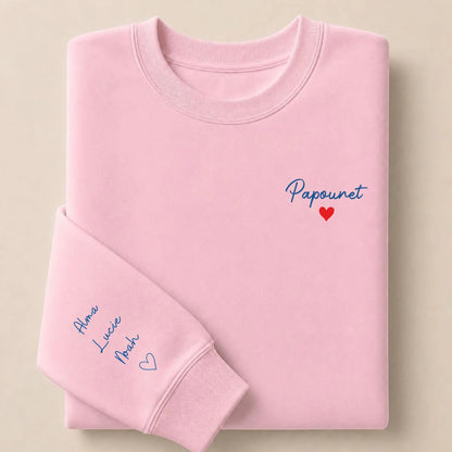 Sweat personnalisé papa brodé - Papounet – vue 12