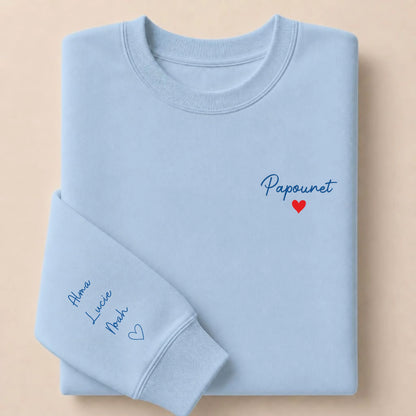 Sweat personnalisé papa brodé - Papounet – vue 15