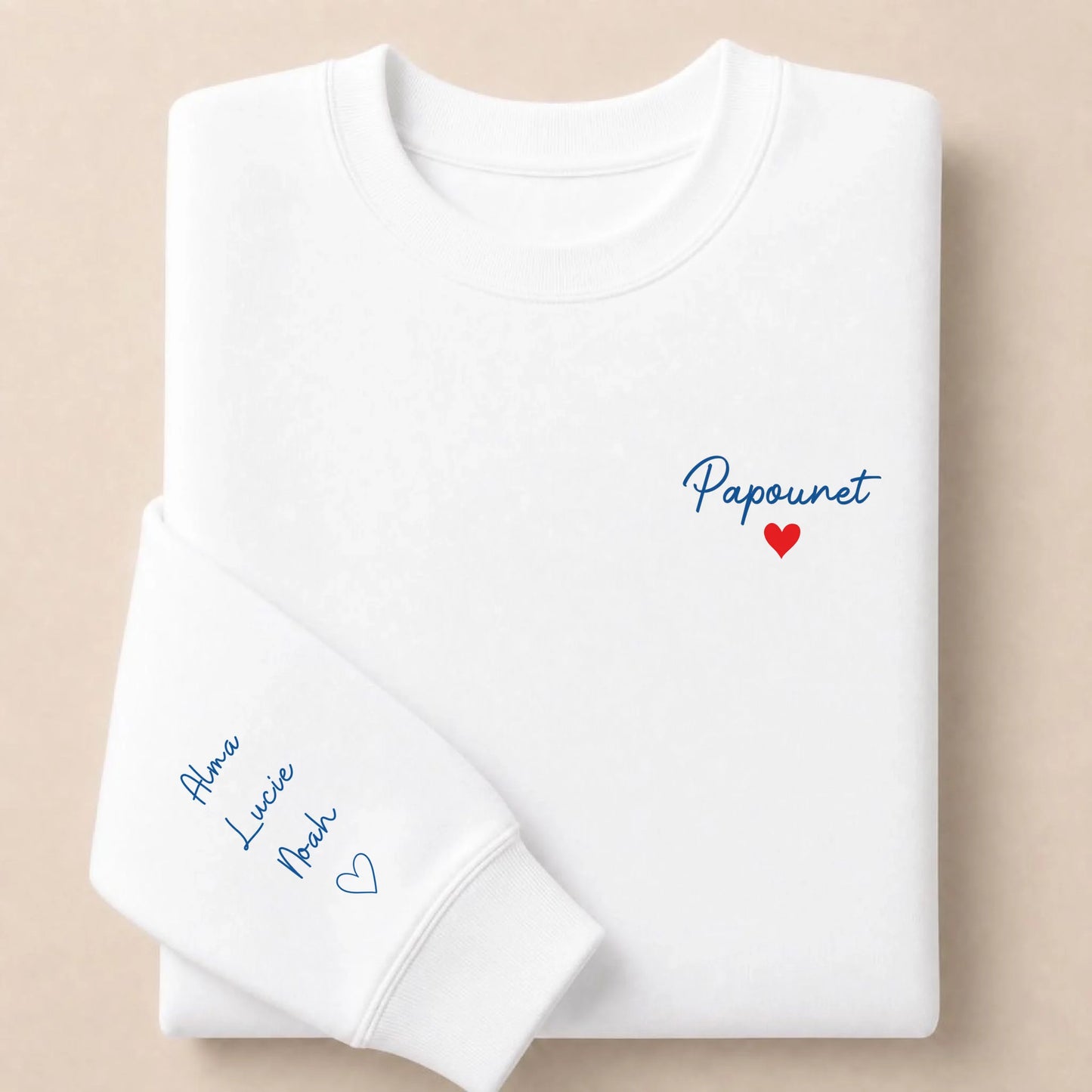 Sweat personnalisé papa brodé - Papounet – vue 6