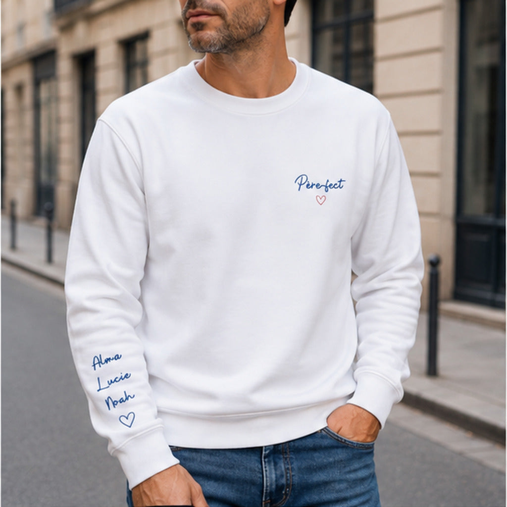 Sweat personnalisé papa brodé - Père-fect – vue 2