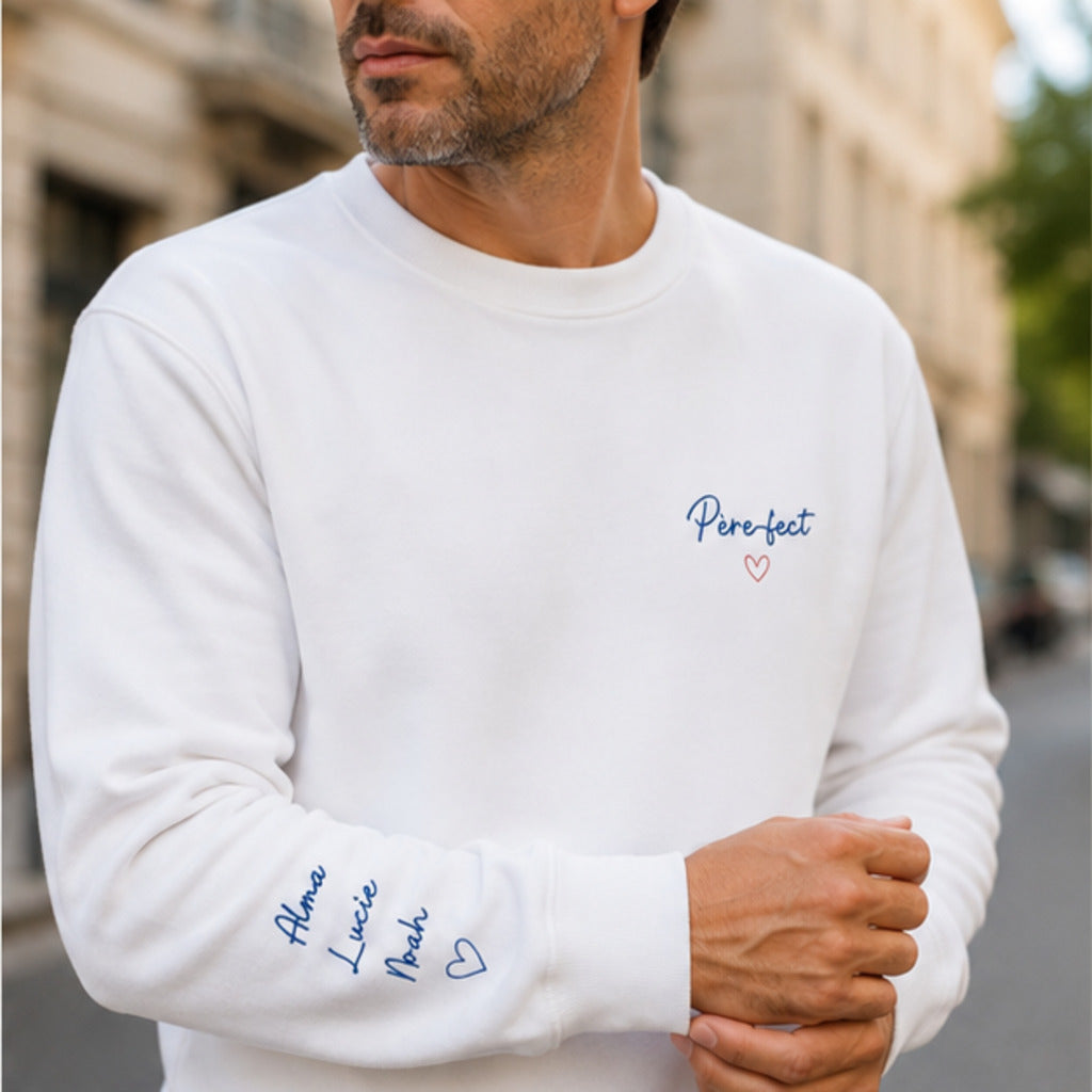 Sweat personnalisé papa brodé - Père-fect
