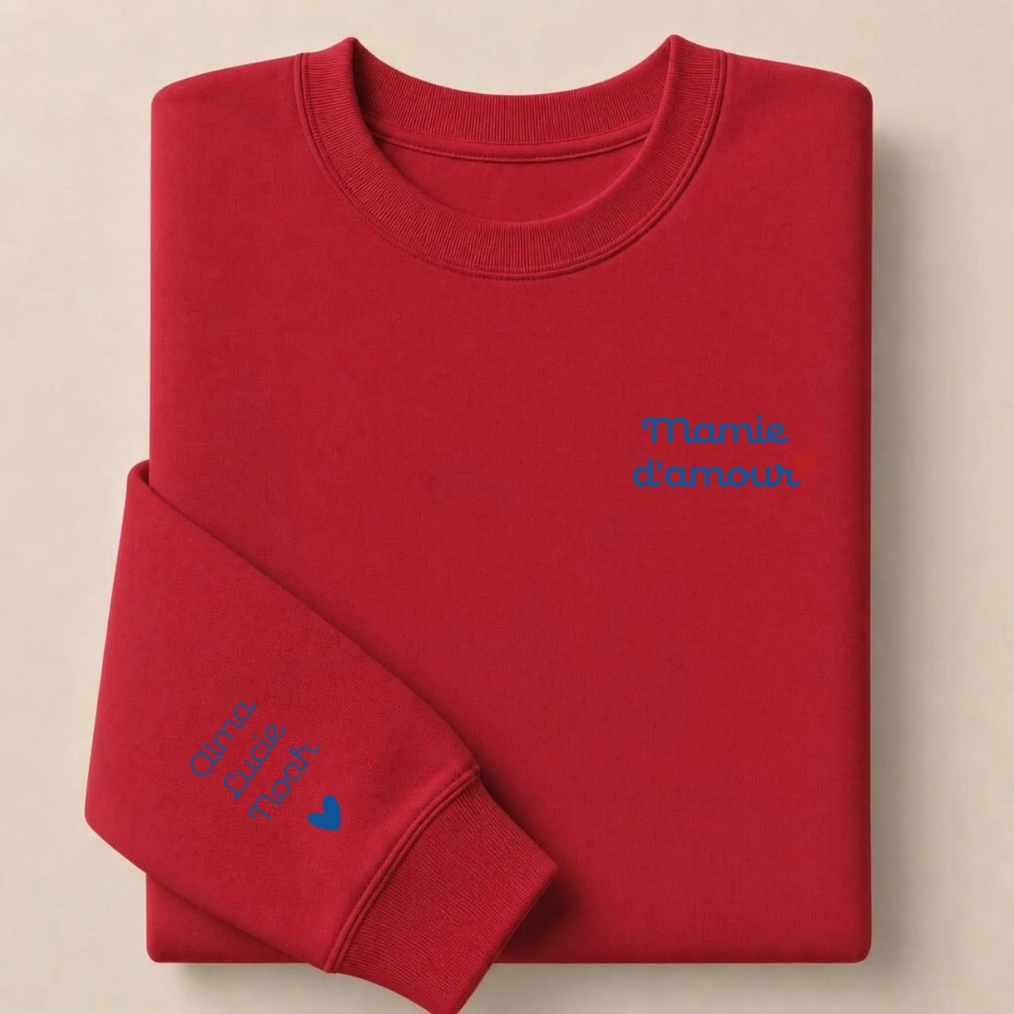 Sweat personnalisé maman brodé - Maman d'amour – vue 10