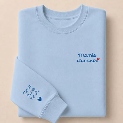 Sweat personnalisé maman brodé - Maman d'amour – vue 14