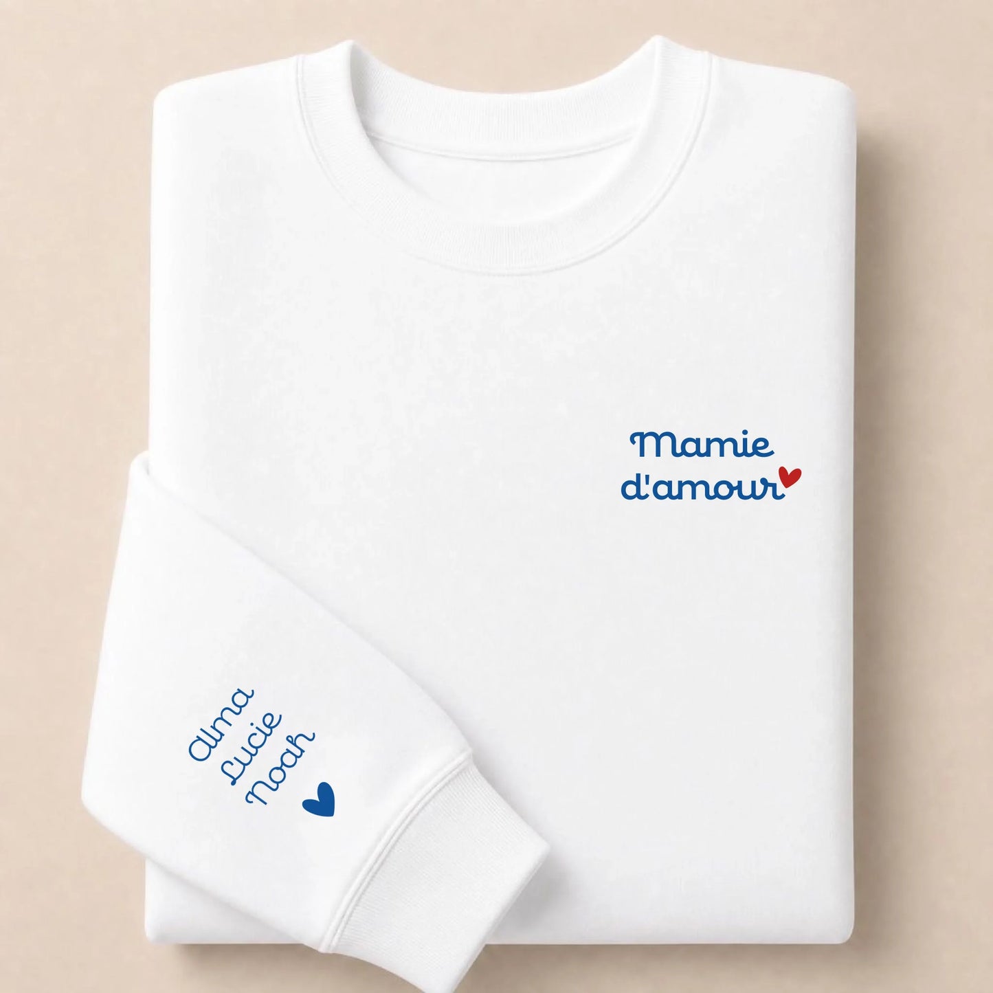 Sweat personnalisé maman brodé - Maman d'amour – vue 6