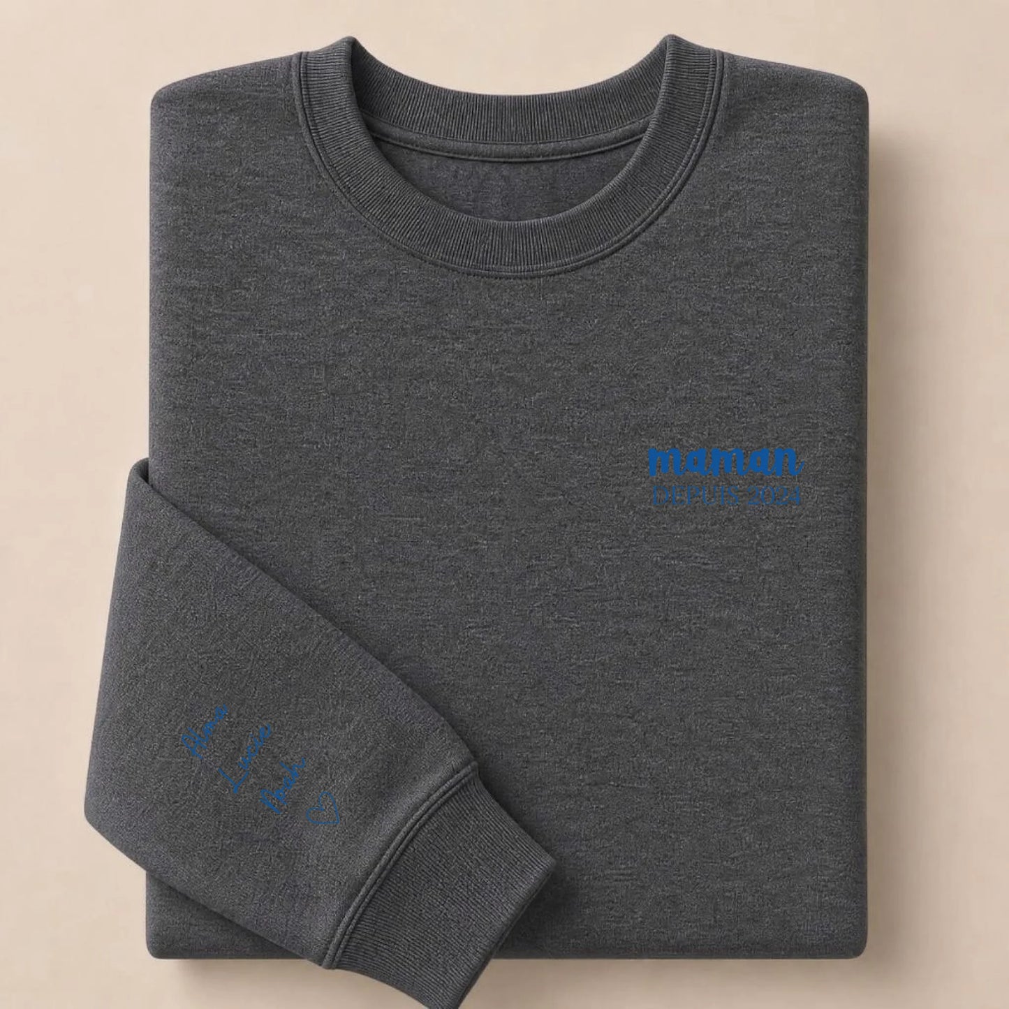 Pull Maman personnalisé et brodé – Maman depuis – vue 11