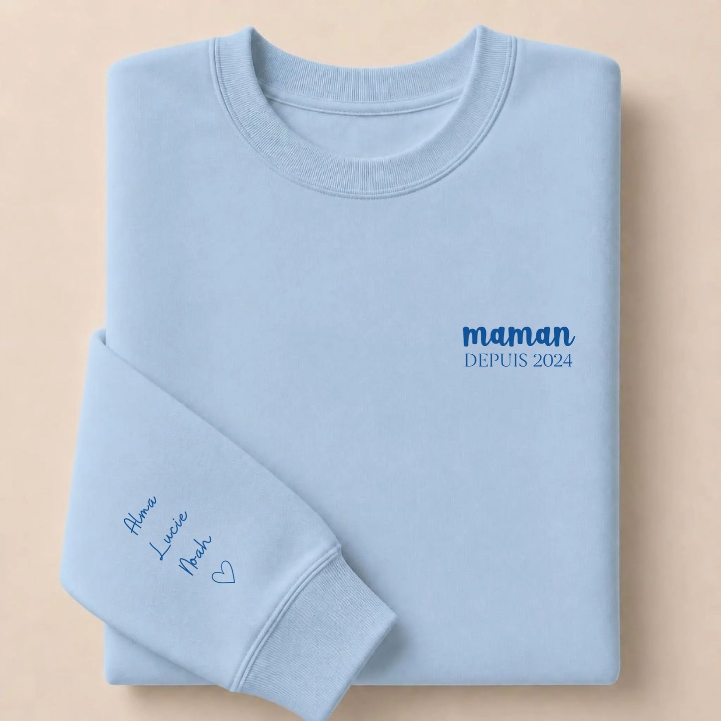 Pull Maman personnalisé et brodé – Maman depuis – vue 12
