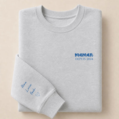Pull Maman personnalisé et brodé – Maman depuis – vue 16