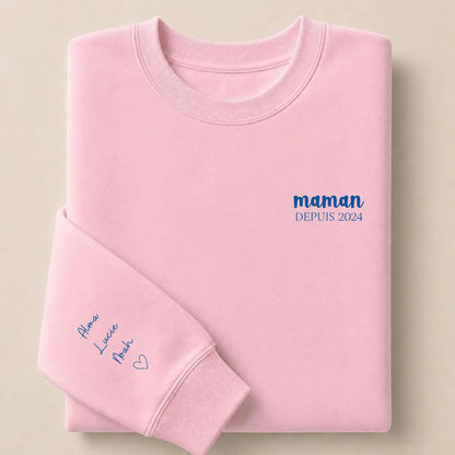 Pull Maman personnalisé et brodé – Maman depuis – vue 9