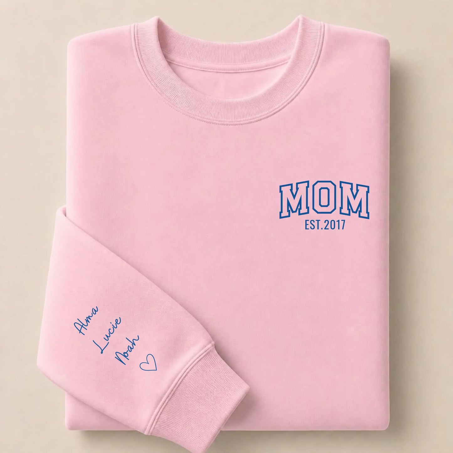 Sweat personnalisé maman - MOM et prénoms des enfants – vue 11