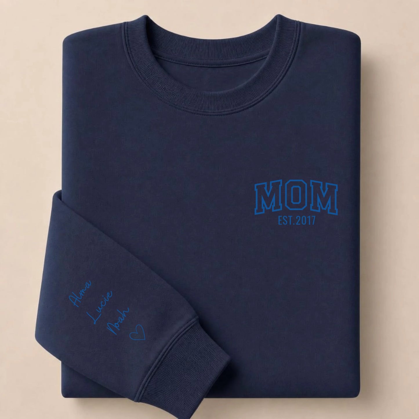 Sweat personnalisé maman - MOM et prénoms des enfants – vue 15