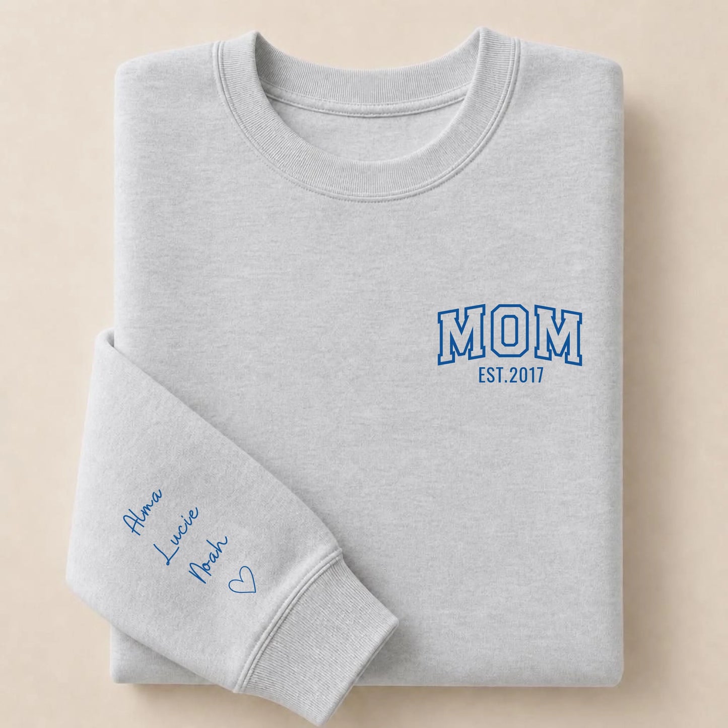 Sweat personnalisé maman - MOM et prénoms des enfants – vue 18