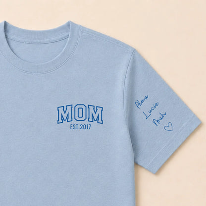 Sweat personnalisé maman - MOM et prénoms des enfants – vue 40
