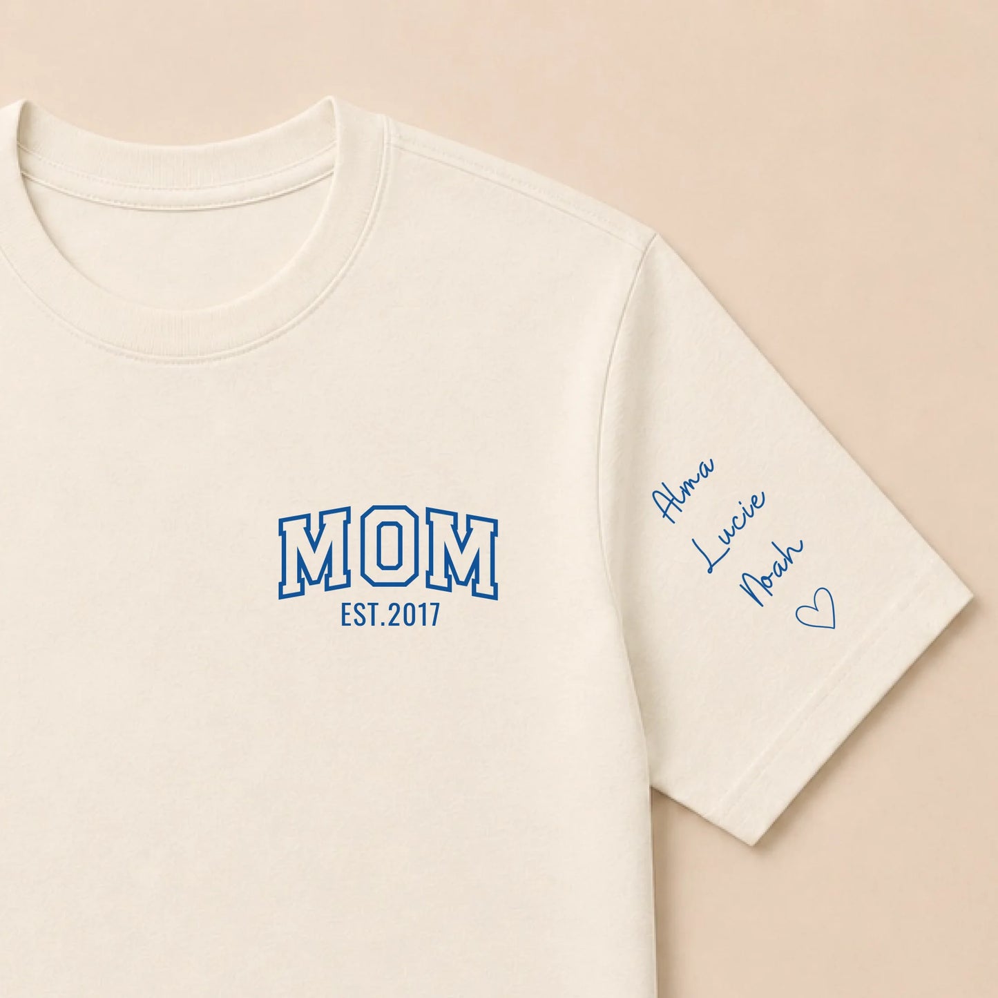 Sweat personnalisé maman - MOM et prénoms des enfants – vue 45