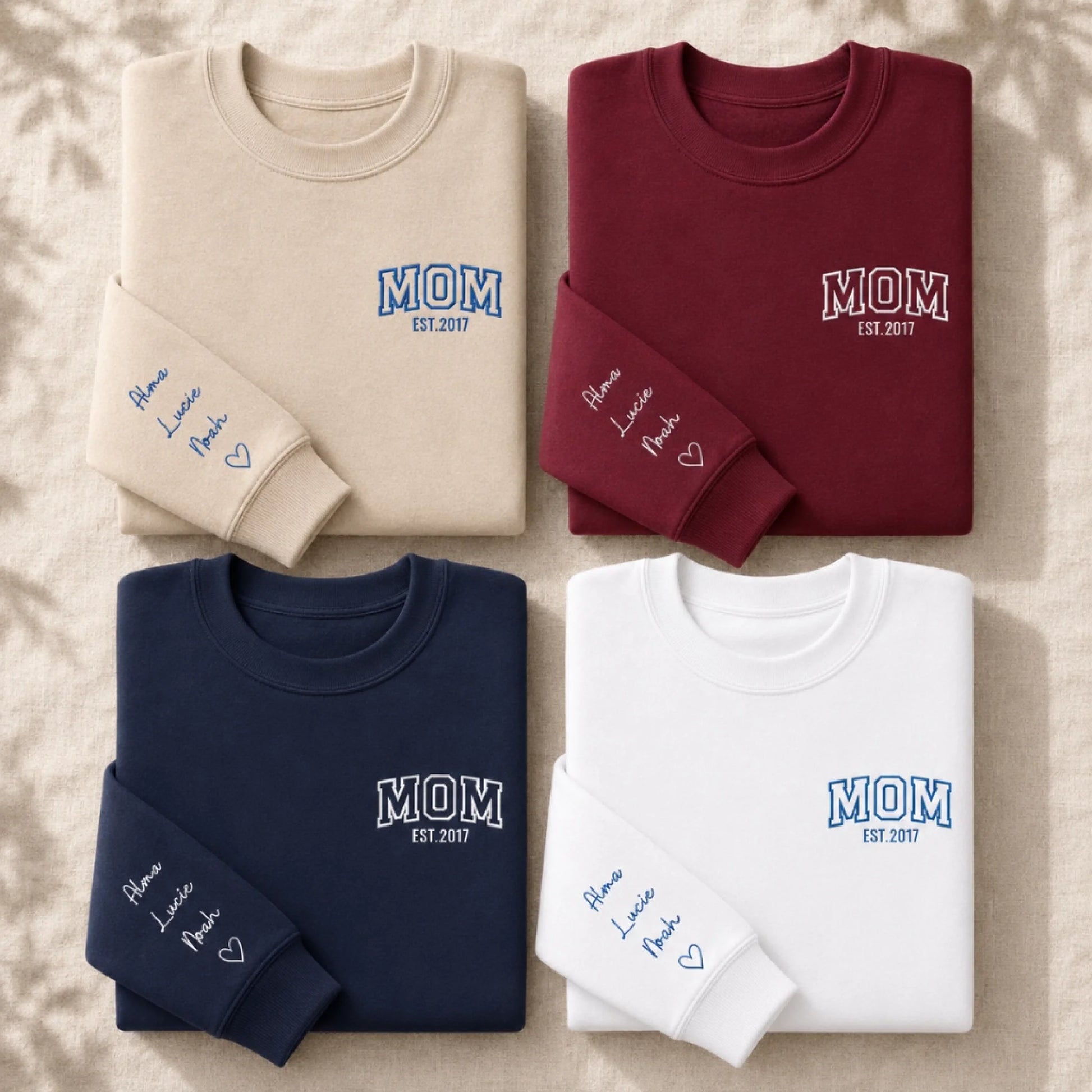 Sweat personnalisé maman - MOM et prénoms des enfants – vue 5