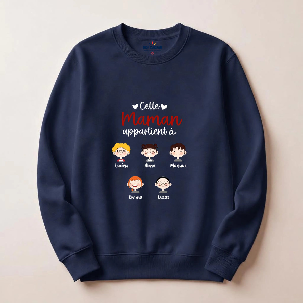 Pull Maman personnalisé – Cette Maman appartient à – vue 11
