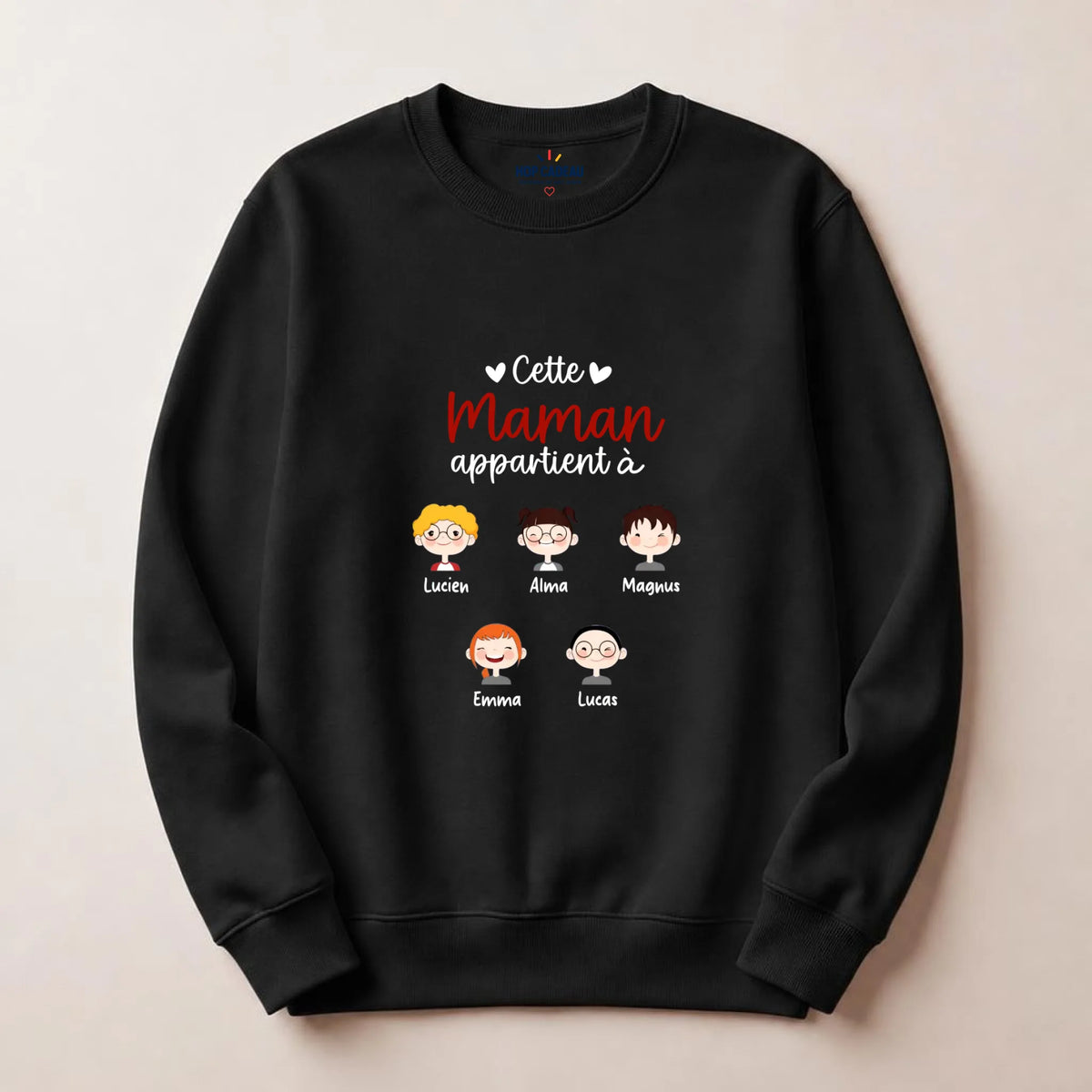 Pull Maman personnalisé – Cette Maman appartient à – vue 12