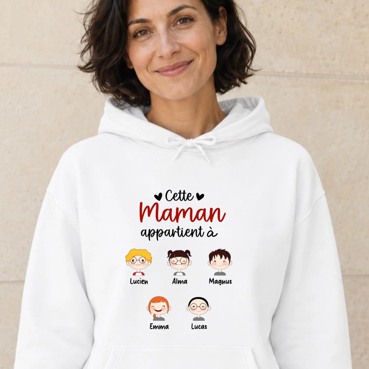 Pull Maman personnalisé – Cette Maman appartient à – vue 13