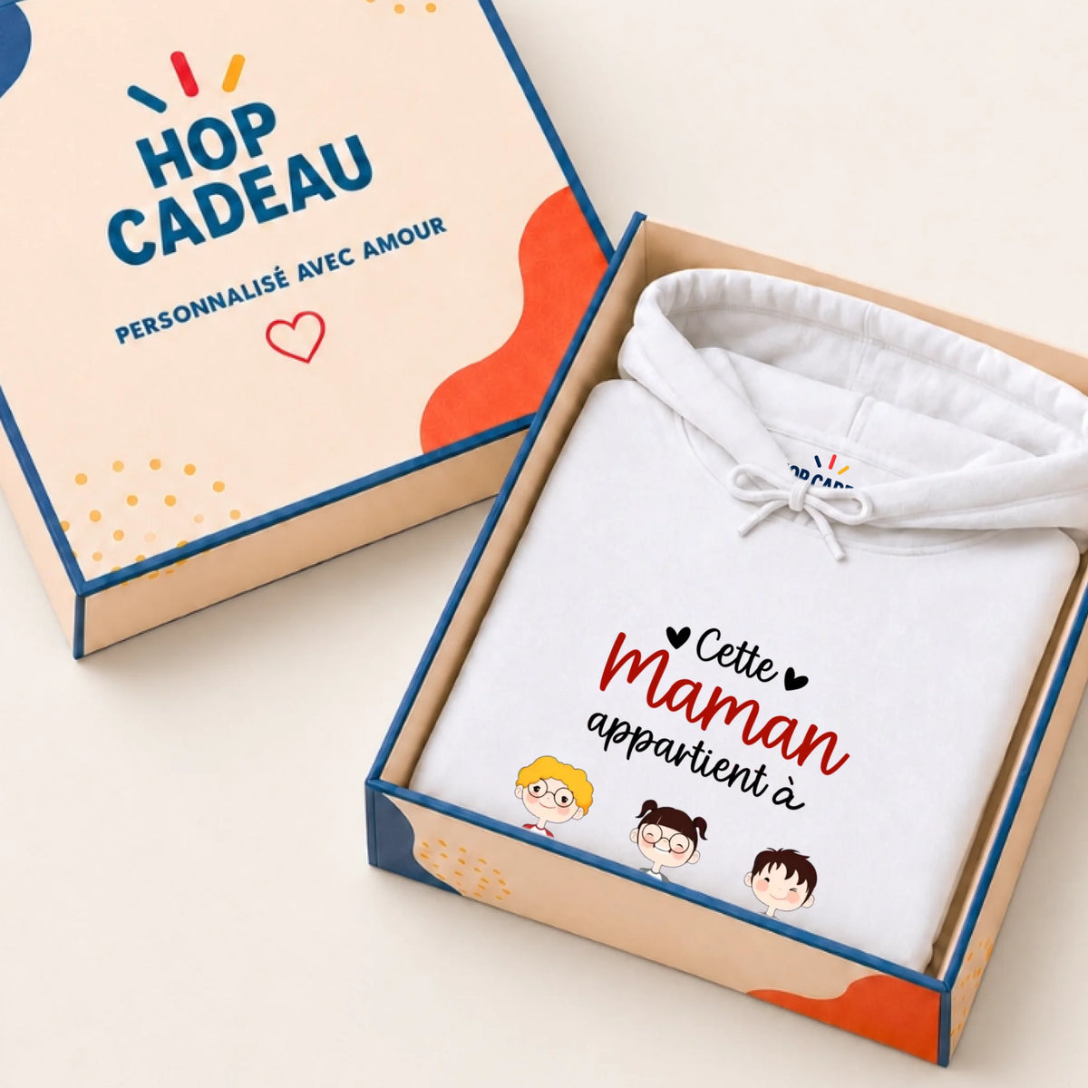 Pull Maman personnalisé – Cette Maman appartient à – vue 14